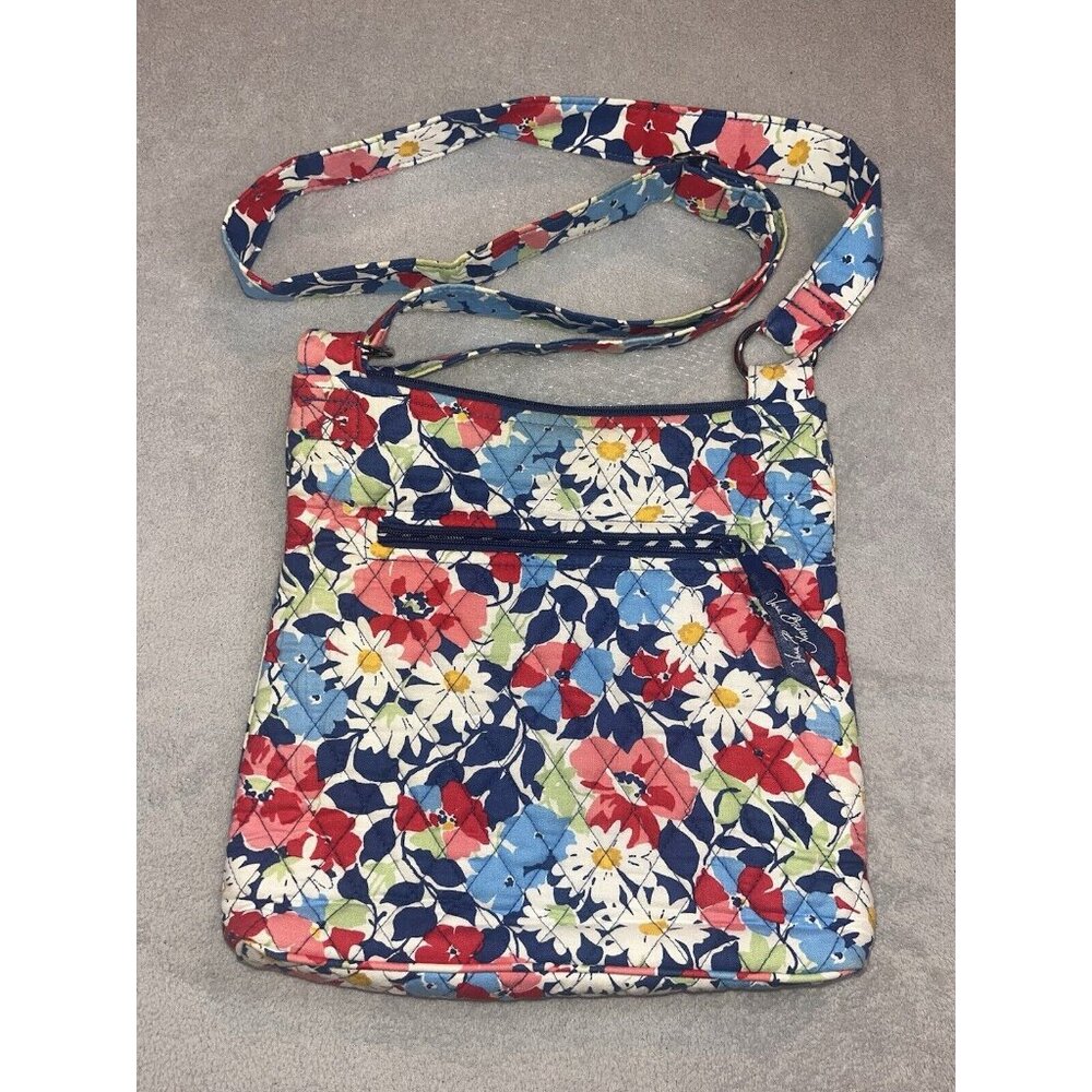 vera bradley purse FLORAL 11x11 with pockets and strap -- nice and small